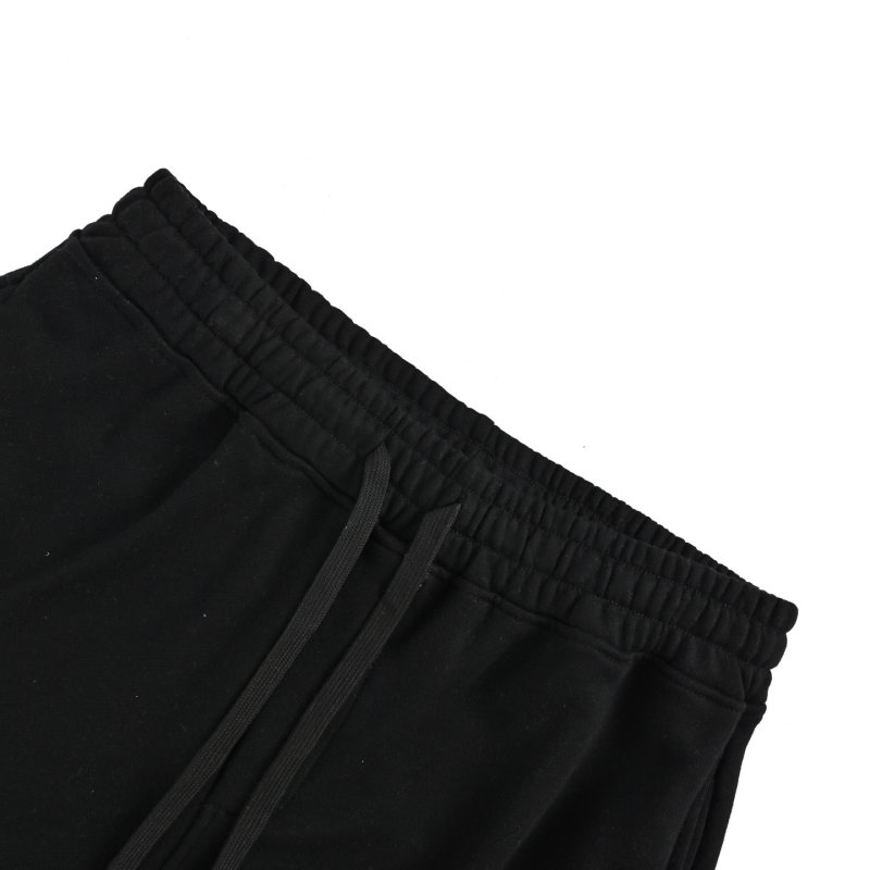 Black Drawstring Shorts with Cargo Pockets view