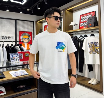 Burberry Colorblock Map White T-Shirt view 8