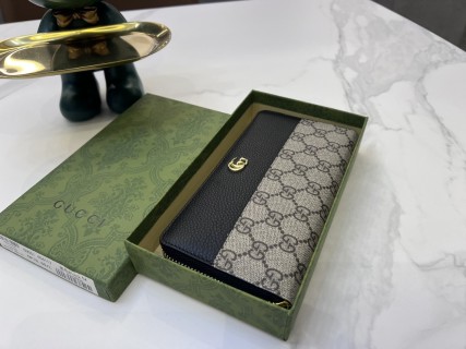 Gucci GG Canvas Zip Wallet Black Navy view 8