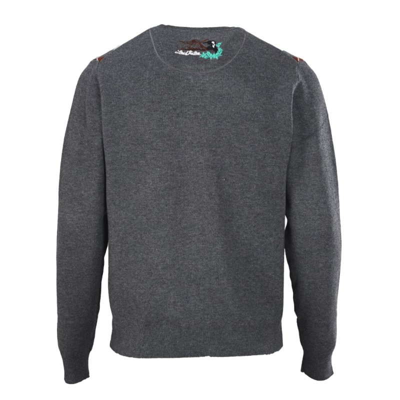 Louis Vuitton Argyle Crewneck Sweater Grey Charcoal view