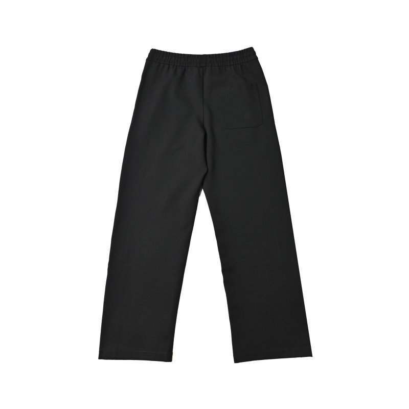 Black Track Pants with White Side Stripe view