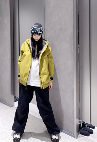 The North Face Yellow Windbreaker Jacket view 2