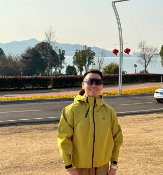 The North Face Yellow Windbreaker Jacket view 3