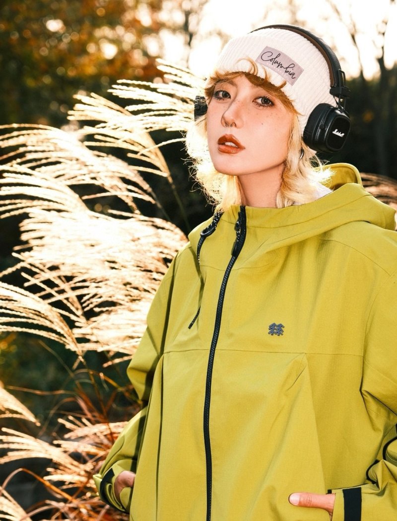 The North Face Yellow Windbreaker Jacket view