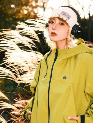 The North Face Yellow Windbreaker Jacket view 4