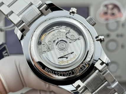 Longines Master Collection Moon Phase Chronograph 42mm Silver view 8