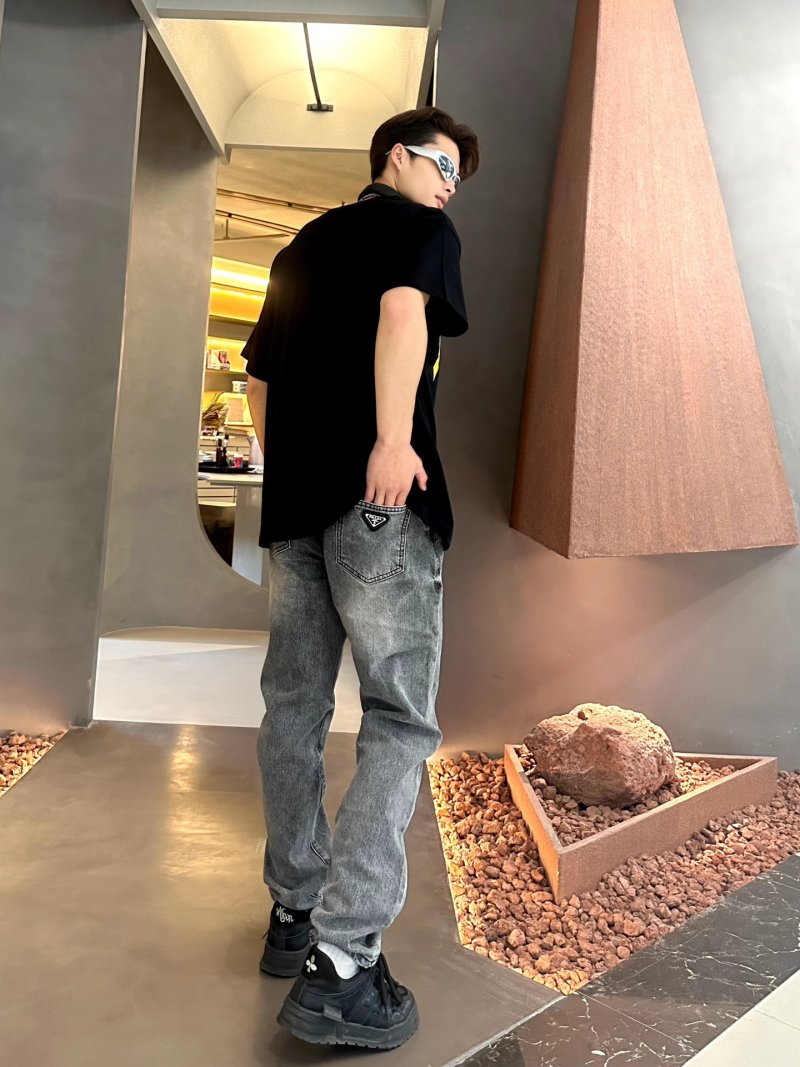 Light Wash Straight Leg Jeans view