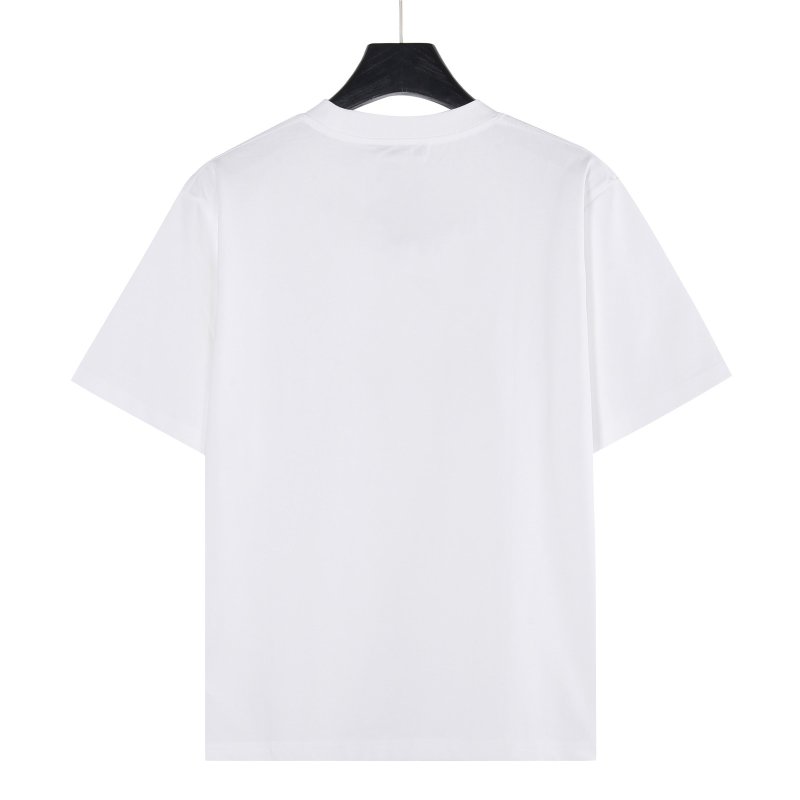 Prada Stripe Block Short Sleeve T-Shirt White Black view