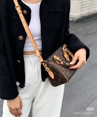 Louis Vuitton Monogram Pochette Métis Empreinte Bag Brown