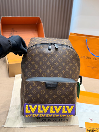 Louis Vuitton Apollo Monogram Backpack Brown view 3