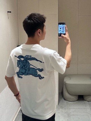 Burberry Logo Cream Short-Sleeve T-Shirt view 3