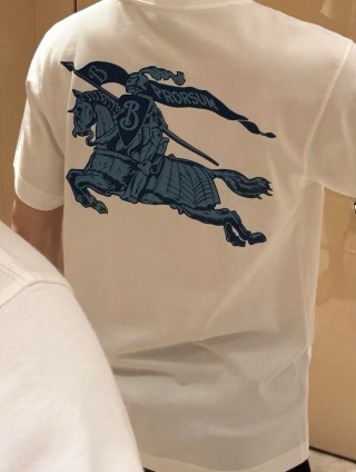 Burberry Logo Cream Short-Sleeve T-Shirt view 4