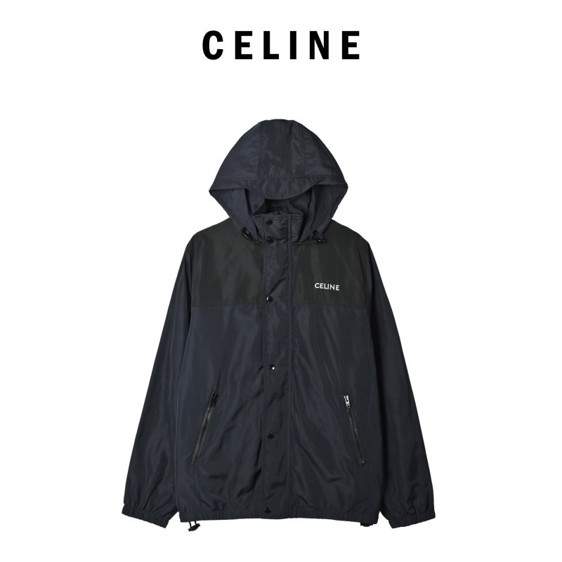 Black Nylon Puffer Jacket with Hood view