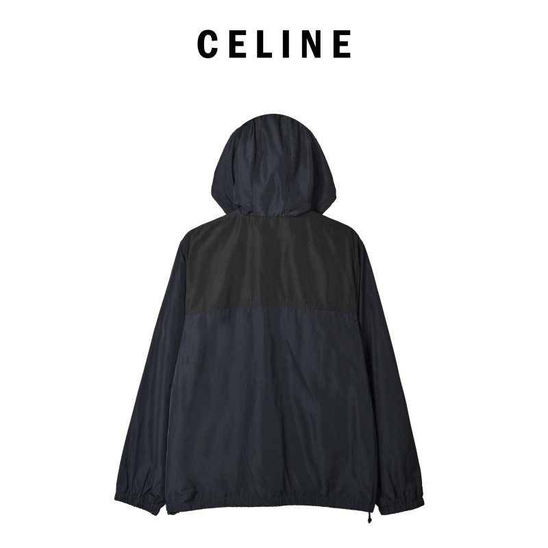 Black Nylon Puffer Jacket with Hood view