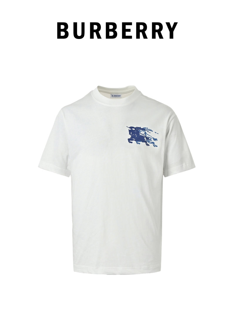 Burberry Equestrian Knight White T-Shirt view