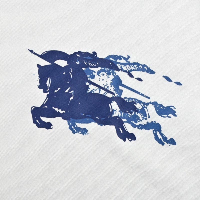 Burberry Equestrian Knight White T-Shirt view