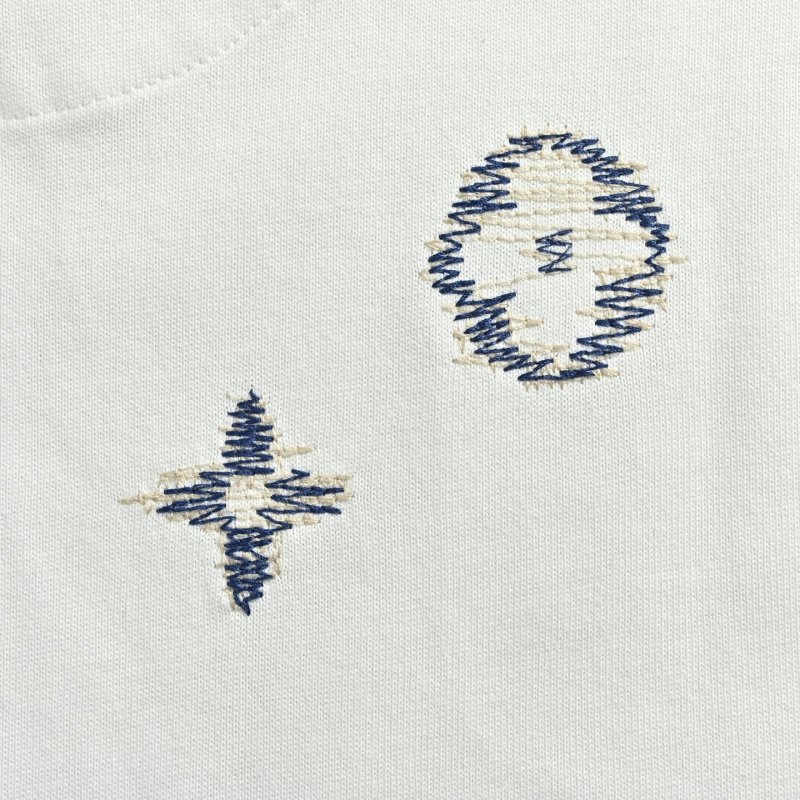 Cream Short Sleeve Graphic T-Shirt with Star Print view
