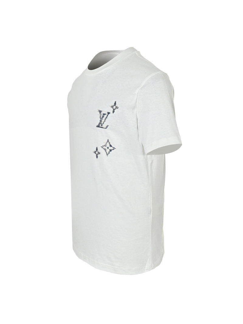 Cream Short Sleeve Graphic T-Shirt with Star Print view