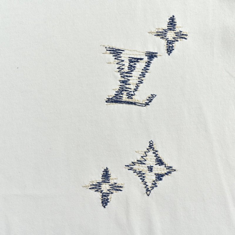 Cream Short Sleeve Graphic T-Shirt with Star Print view