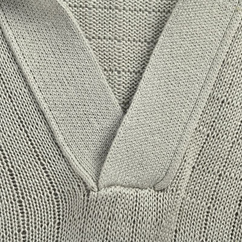 Cream Ribbed Knit Polo Short Sleeve T-Shirt view
