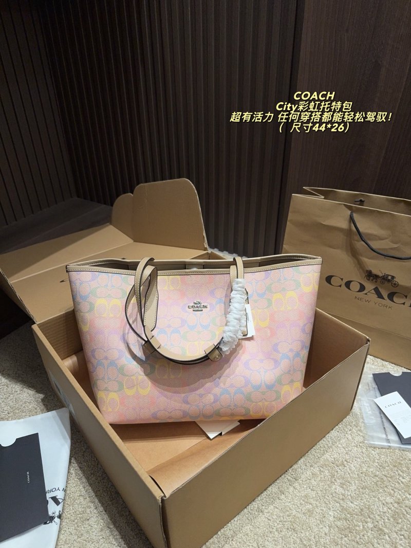 Coach City Rainbow Gradient Tote Bag