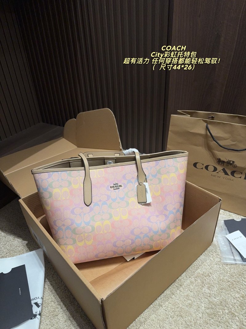 Coach City Rainbow Gradient Tote Bag view