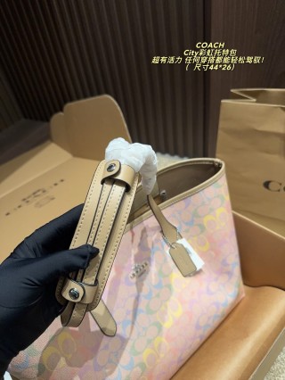 Coach City Rainbow Gradient Tote Bag view 5
