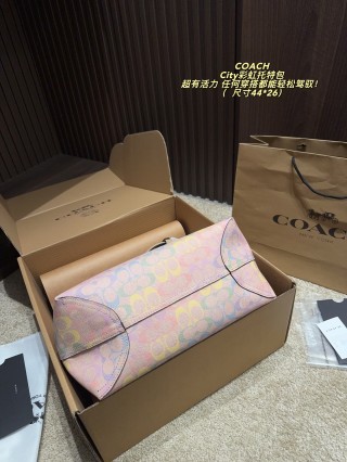 Coach City Rainbow Gradient Tote Bag view 7