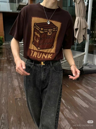 Brown Trunk Graphic Short Sleeve T-Shirt view 2