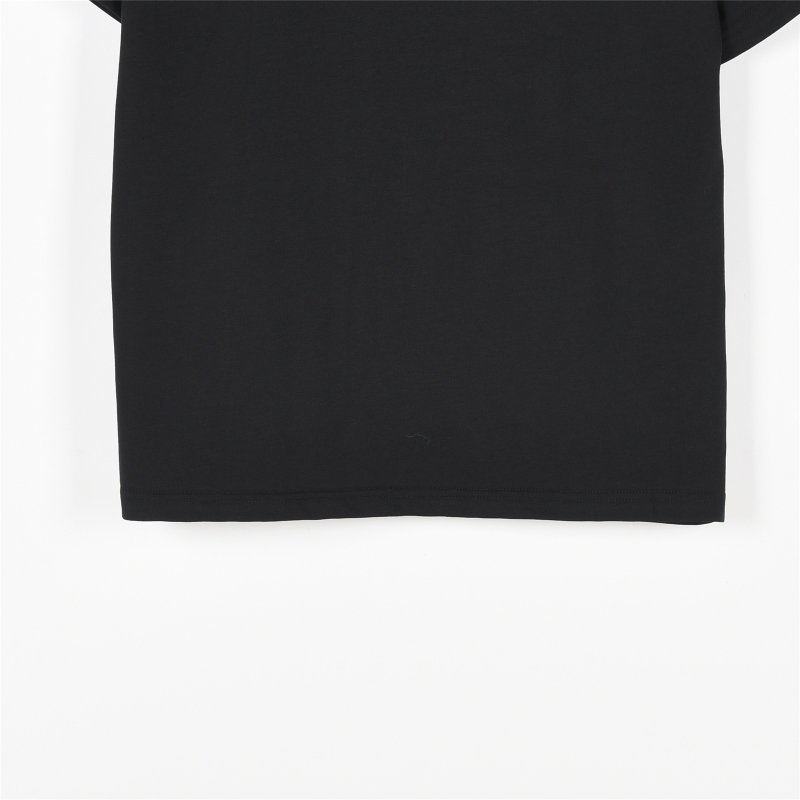 Black Graphic Print Short Sleeve T-Shirt with Floral Pattern view