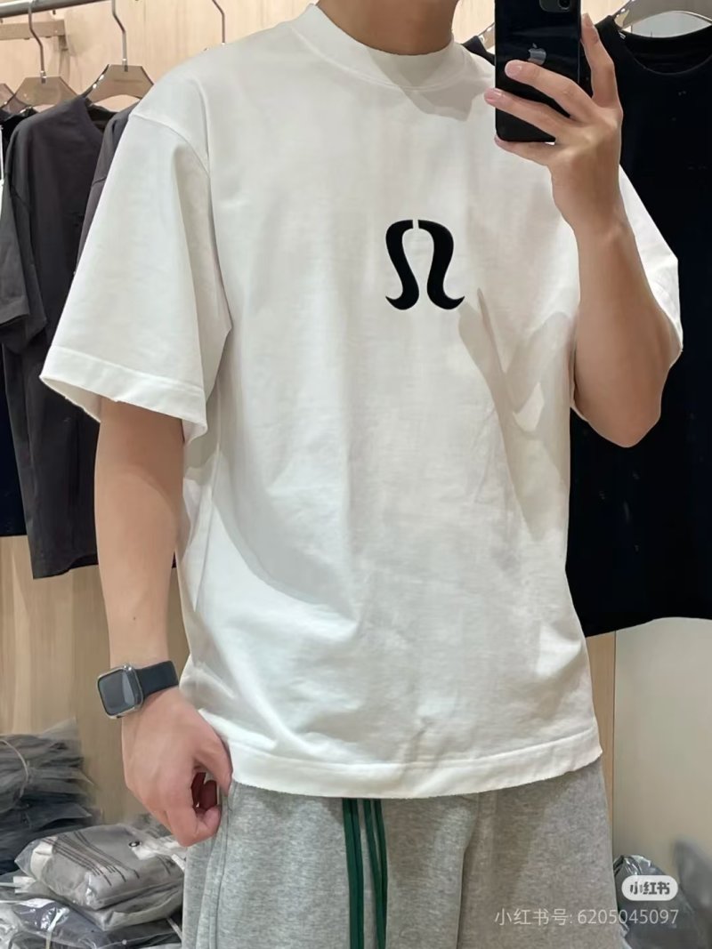 Lululemon White Logo T-Shirt