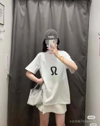 Lululemon White Logo T-Shirt view 2