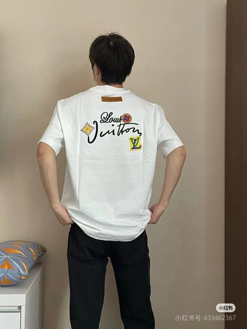 Louis Vuitton White Graphic Short Sleeve T-Shirt view