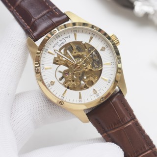 Patek Philippe Skeleton Automatic Black Steel Watch 41mm view 3