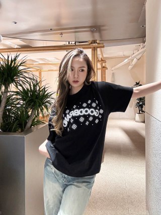Black Oversized Graphic T-Shirt with Celestial Print