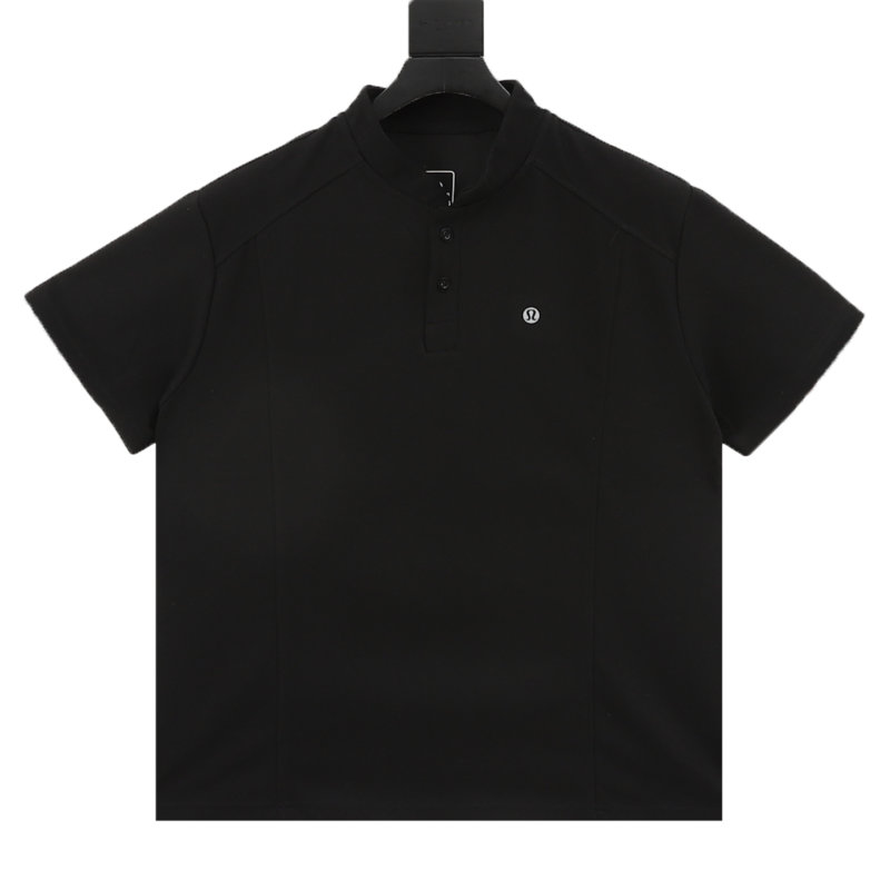 Lululemon Black Short Sleeve Polo Shirt view