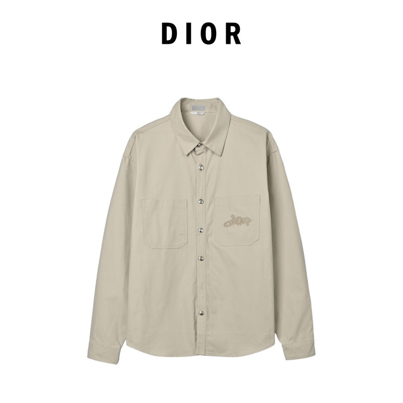 Beige Corduroy Button-Up Shirt view