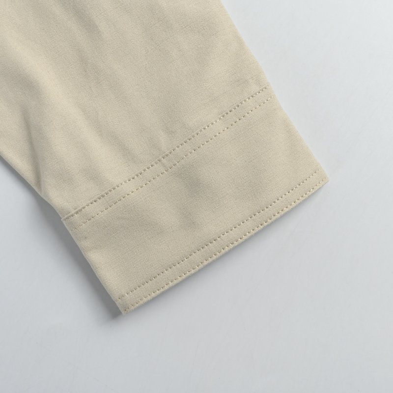 Beige Corduroy Button-Up Shirt view