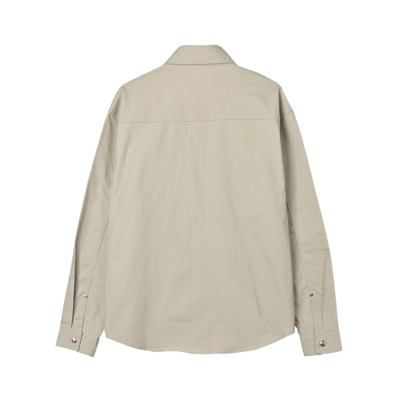 Beige Corduroy Button-Up Shirt view