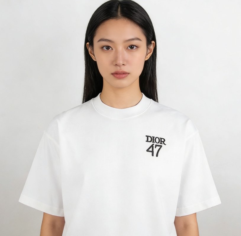 Dior 47 White Short Sleeve T-Shirt