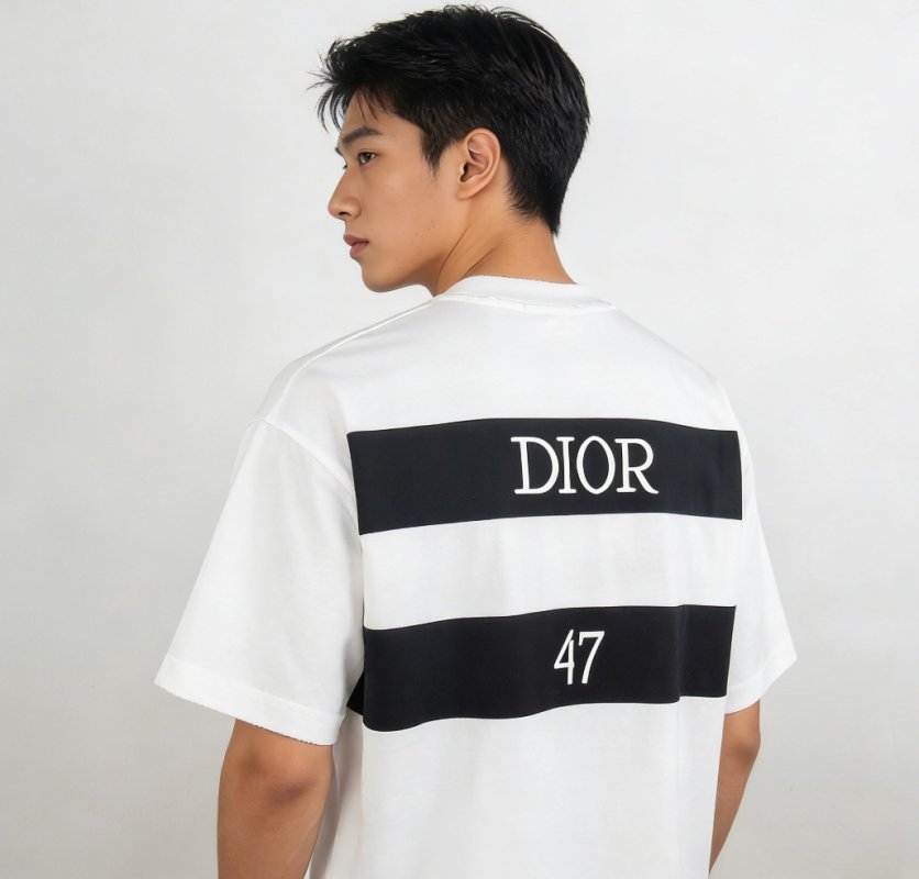 Dior 47 White Short Sleeve T-Shirt view