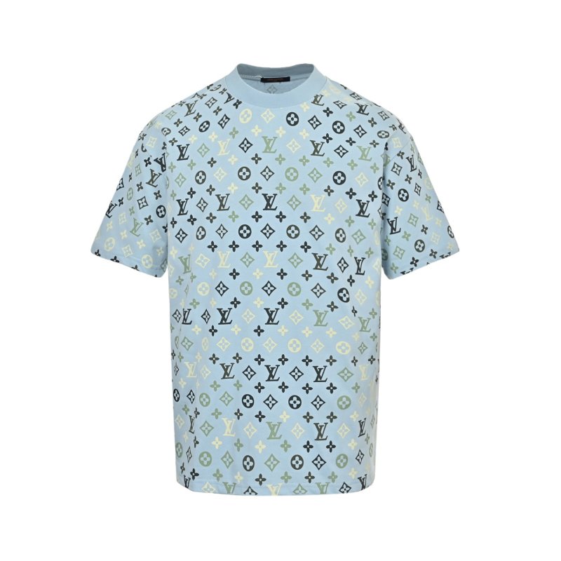 Louis Vuitton Monogram Short Sleeve T-Shirt Light Blue view