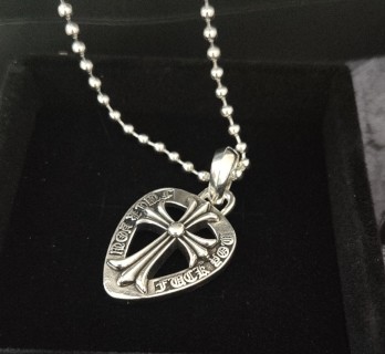 Chrome Hearts Cross Shield Sterling Silver Pendant Necklace view 7