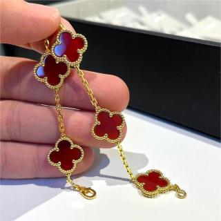 Van Cleef & Arpels Vintage Alhambra Gold Black Onyx Bracelet view 3