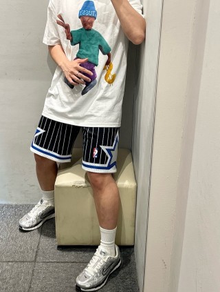 Stüssy White Graphic Cartoon T-Shirt view 4
