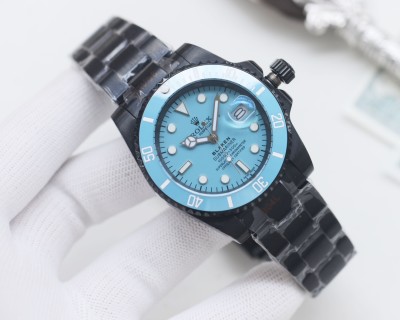 Rolex Submariner Blaken Tiffany Blue 40mm Automatic Watch
