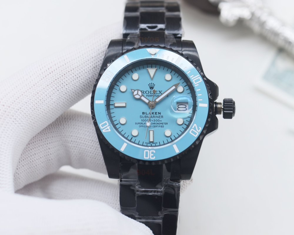 Rolex Submariner Blaken Tiffany Blue 40mm Automatic Watch view