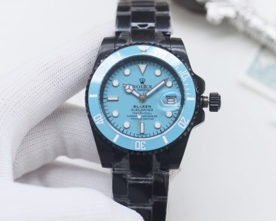 Rolex Submariner Blaken Tiffany Blue 40mm Automatic Watch view 3