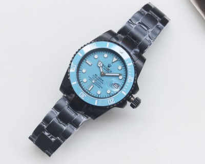 Rolex Submariner Blaken Tiffany Blue 40mm Automatic Watch view 5