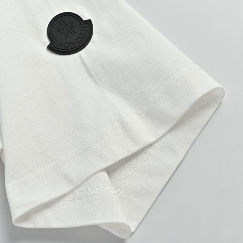 Moncler Ghost Logo Short Sleeve T-Shirt Cream view